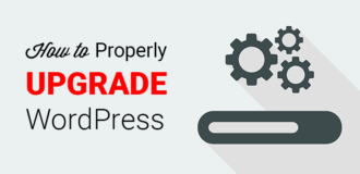 how to properly upgrade wordpress