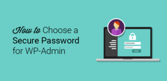 how to choose a secure password for wp admin