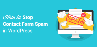 Stop contact form spam