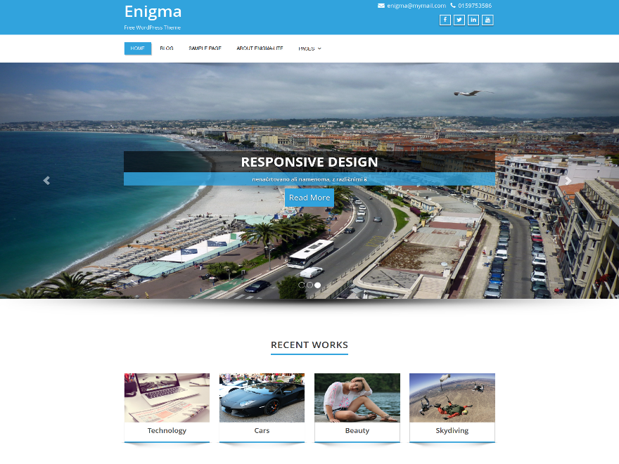 Enigma WordPress theme review