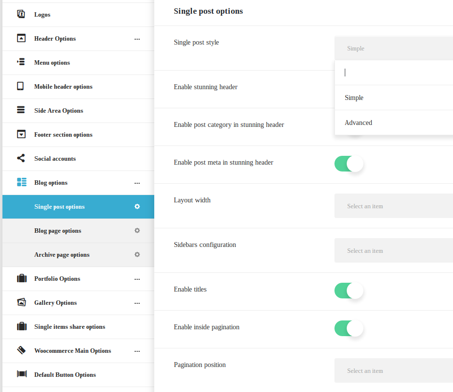 Ronneby blog options