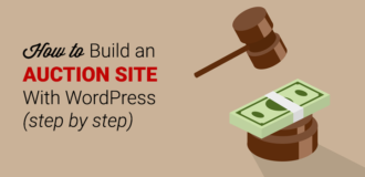 build auction site with wordpress