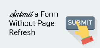 submit a form without page refresh