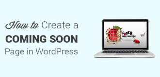 How to create a coming soon page in WordPress