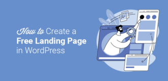 How to Create a Free Landing Page in WordPress