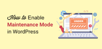 How to enable maintenance mode in WordPress