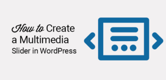 how to create a multimedia slider in wordpress