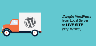 move wordpress from local server to live site