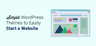 simple wordpress themes to easily start a website