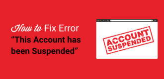 how to fix this account has been suspended error