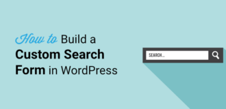 how to create a custom search form in wordpress