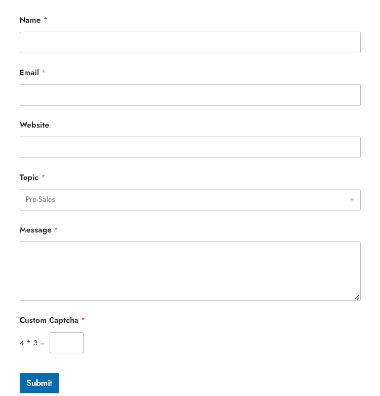 thrive themes contact form