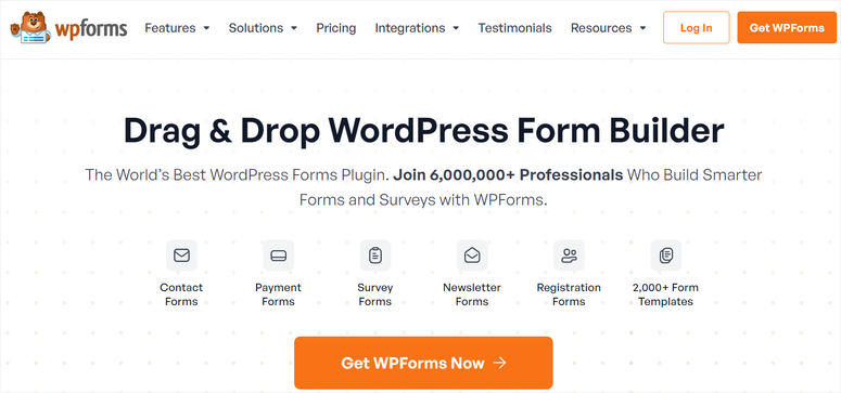 wpforms homepage