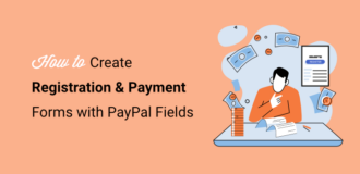 how to create registration and payment forms with paypal fields