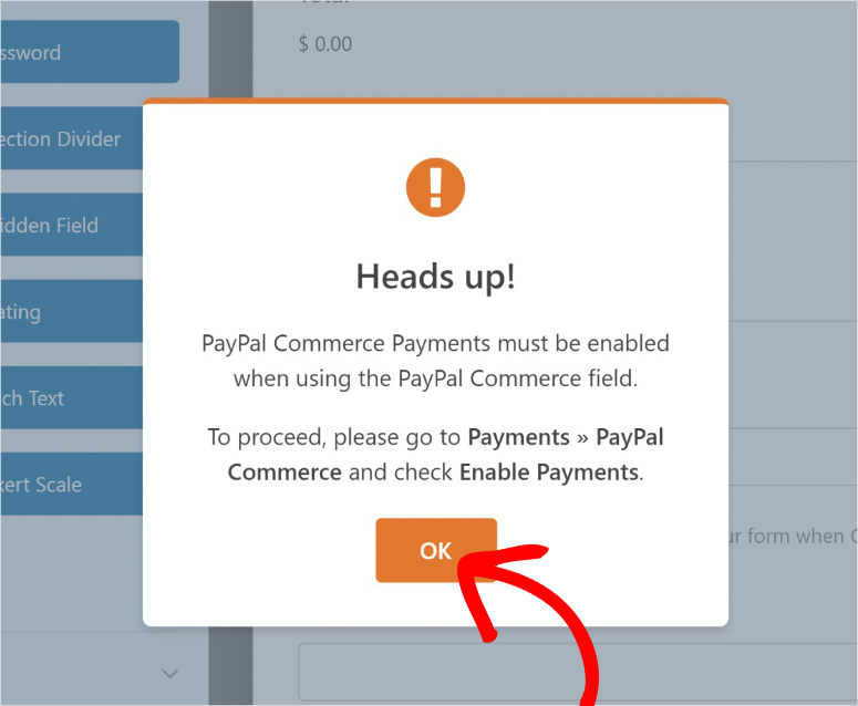 wpforms enable paypal