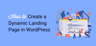 how to create a dynamic landing page