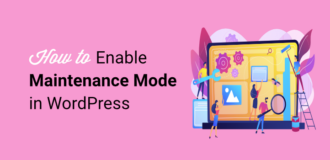 how to enable maintenance mode in wordpress