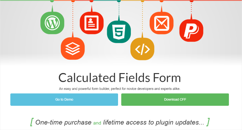 calculated fields form homepage