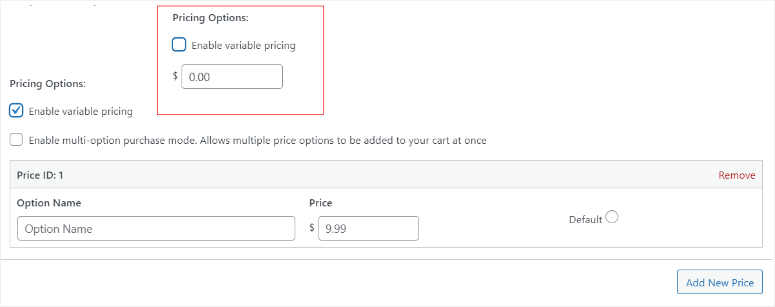 edd add pricing to download