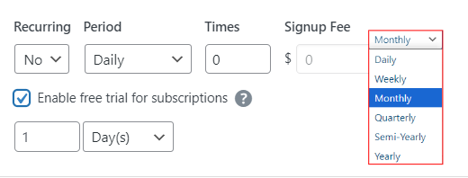 edd recurring setup