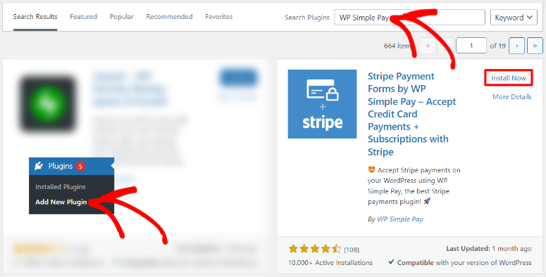 wp simple pay free plugin