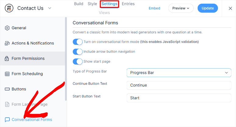 formidable forms conversational forms