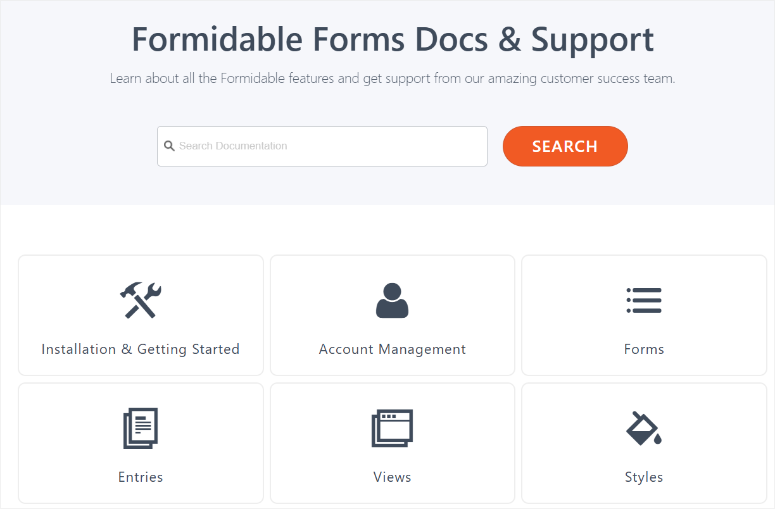 Documentation for impressive forms