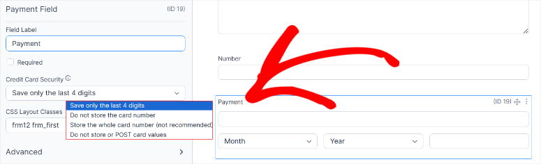 formidable forms payment field