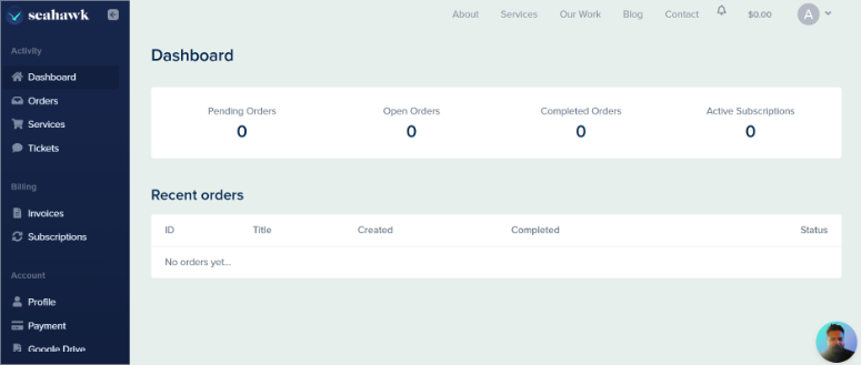 seahawk media dashboard