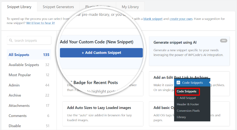 wpcode code snippet templates