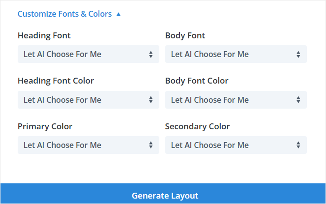 divi customize fonts and colors