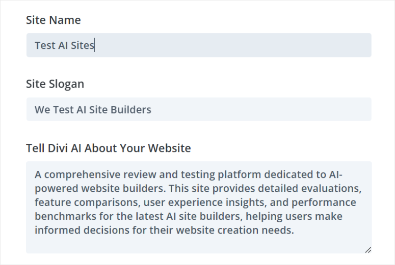 divi describe ai site