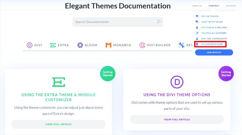 divi documentation