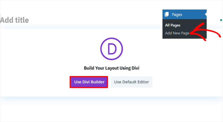 divi use divi builder