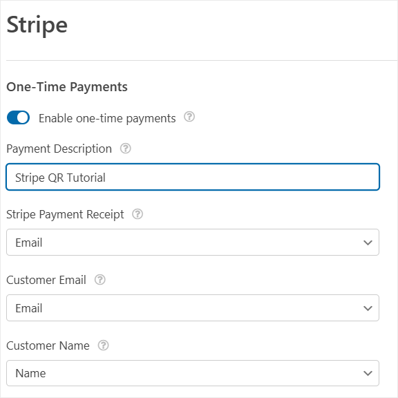 wpforms mapping stripe