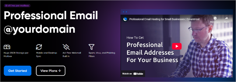 dreamhost professional email