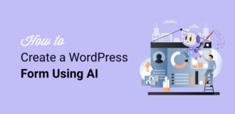 how to create a wordpress form using ai